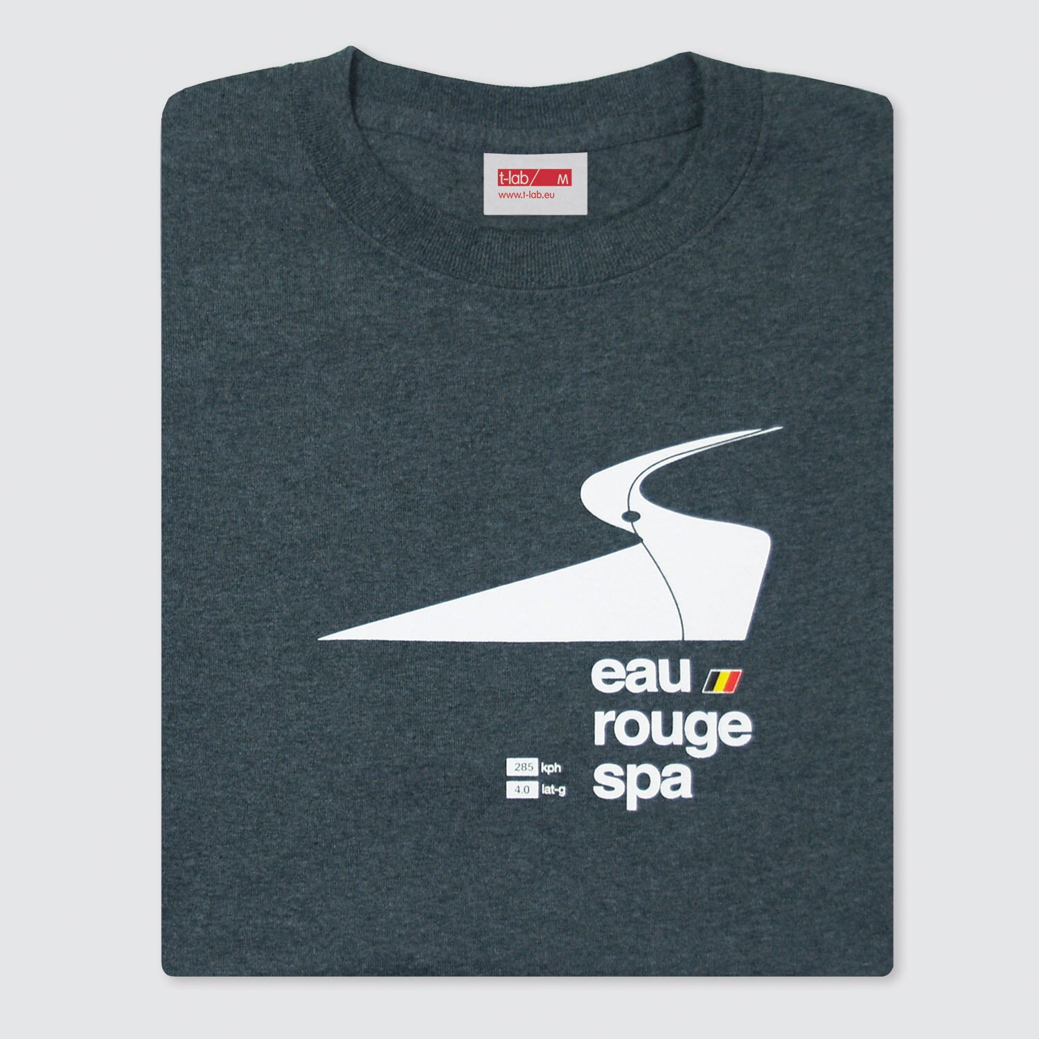 T-lab-Eau-Rouge-motorsport-t-shirt-folded