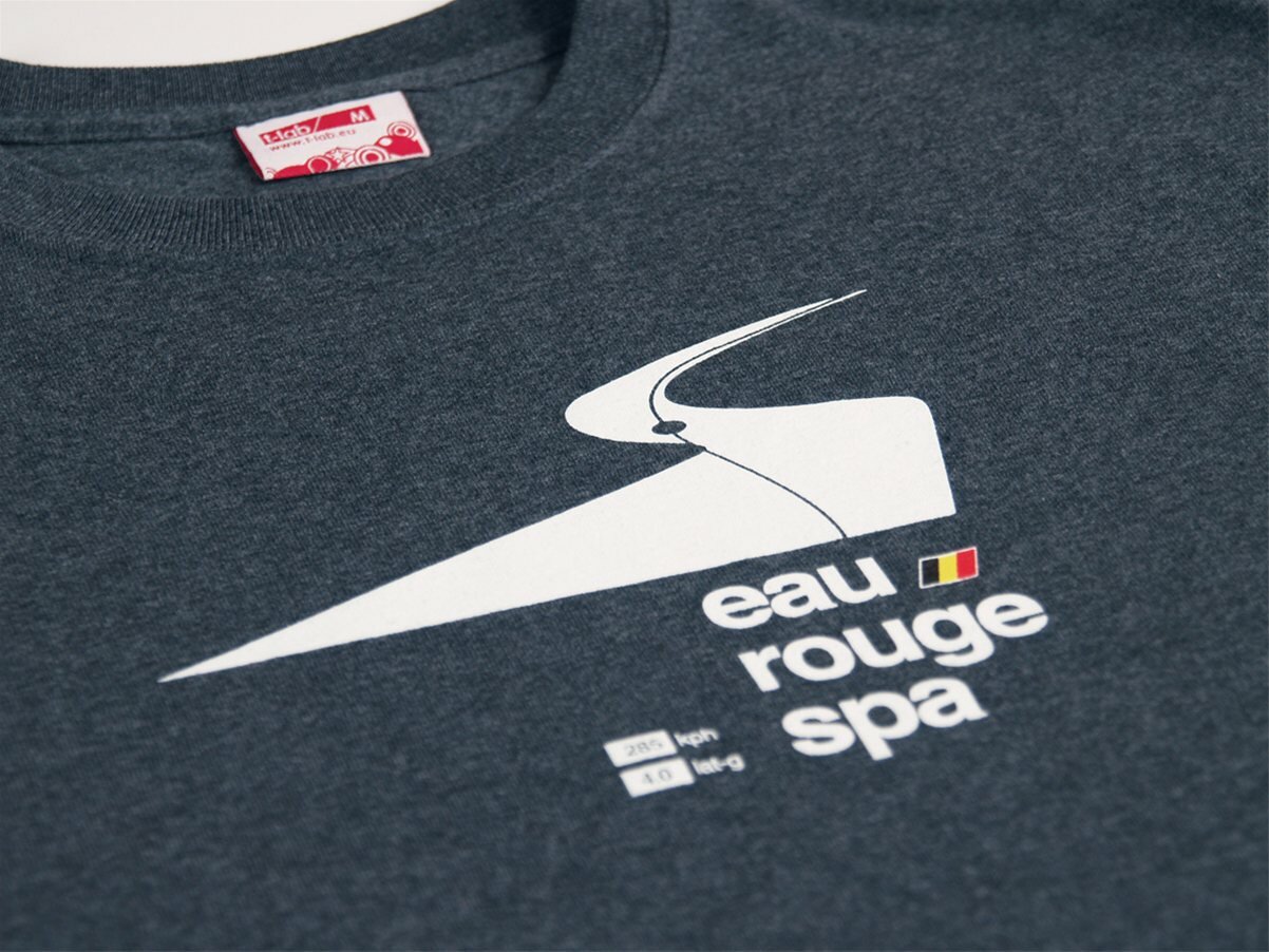 Eau Rouge grey short sleeve logo