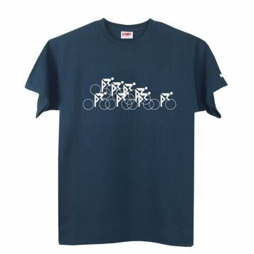 T-lab Peloton mens t-shirt blue full