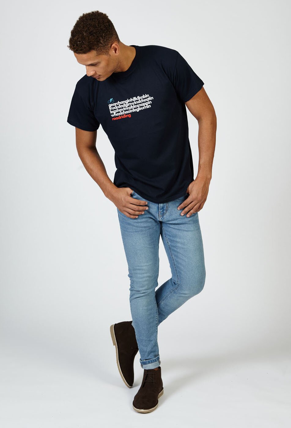 T-Lab Mens Road Rider Navy T Shirt full