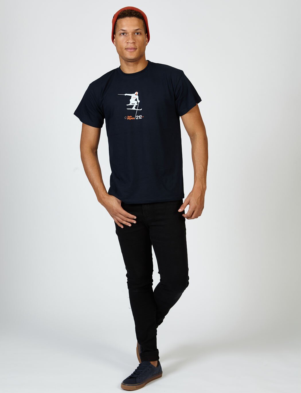 T-lab Radio Alpes mens t-shirt full length