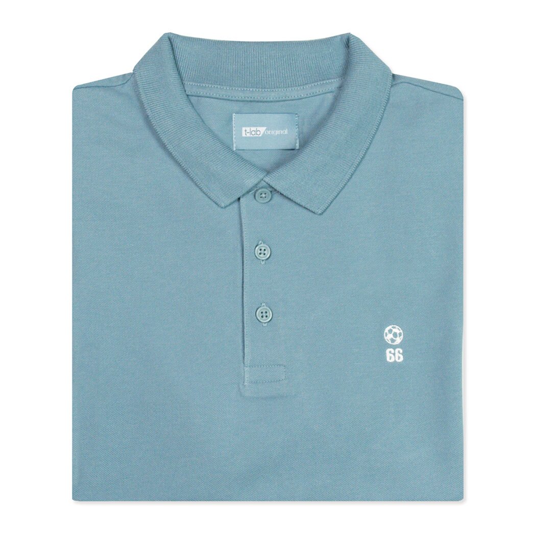 T-lab 66 Mens football polo shirt blue T-lab 66 Mens football polo shirt blue