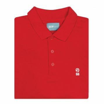 T-lab 66 Mens football polo shirt red