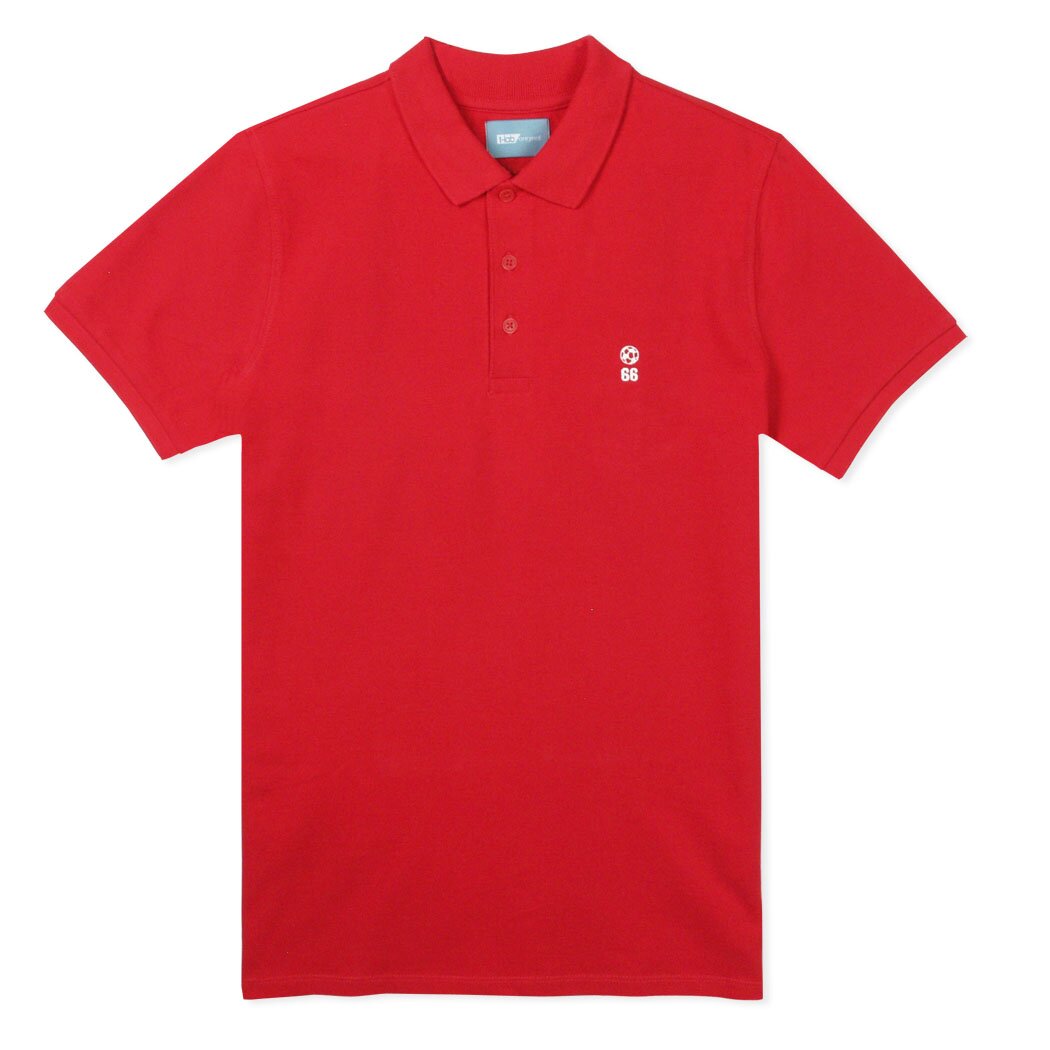 T-lab 66 Mens football polo shirt red T-lab 66 Mens football polo shirt red