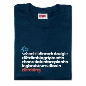 T-lab DirtRider mens t-shirt navy
