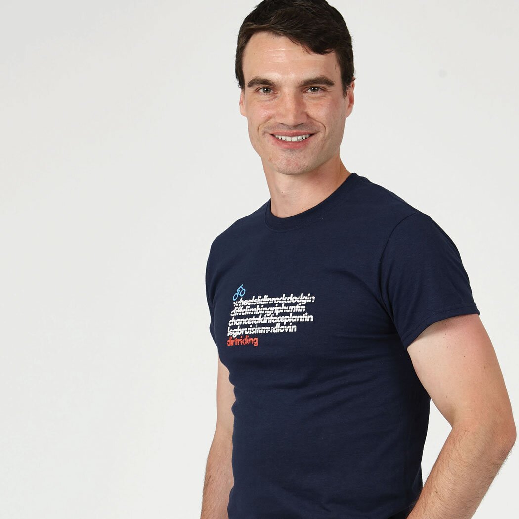 T-lab DirtRider cycling t-shirt model navy crop