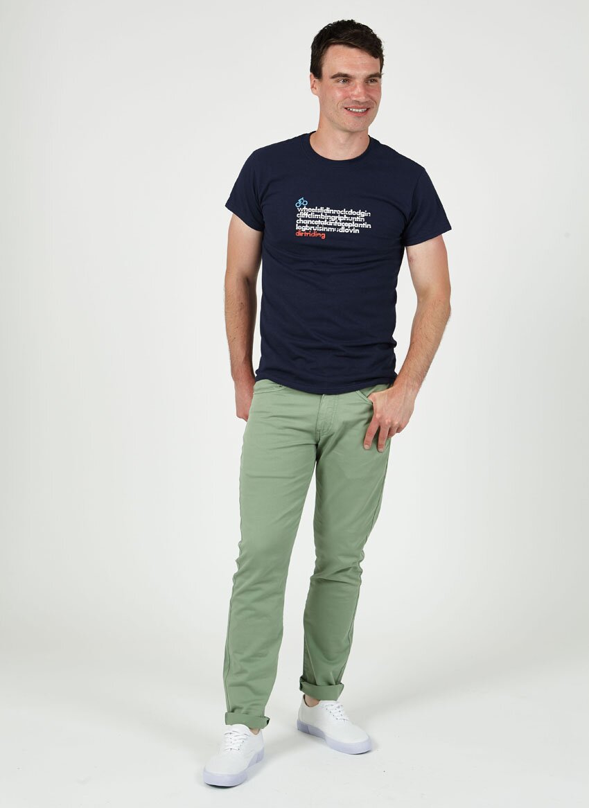 T-lab DirtRider cycling t-shirt navy model full 2