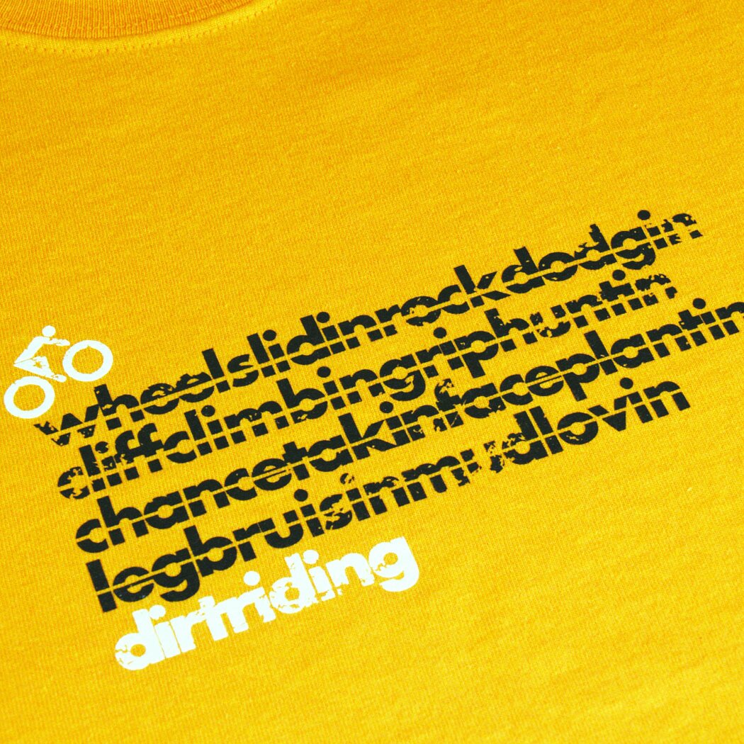 T-lab DirtRider cycling t-shirt gold T-lab DirtRider cycling t-shirt gold