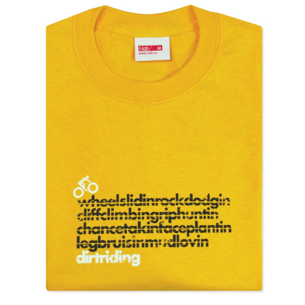 T-lab DirtRider cycling t-shirt gold T-lab DirtRider cycling t-shirt gold