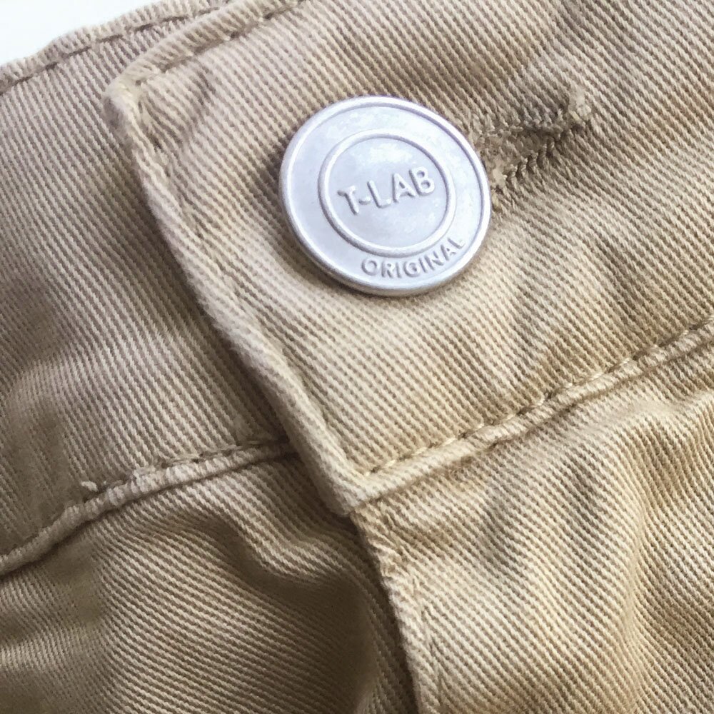 T-lab Bude mens jeans sand button T-lab Bude mens jeans sand button