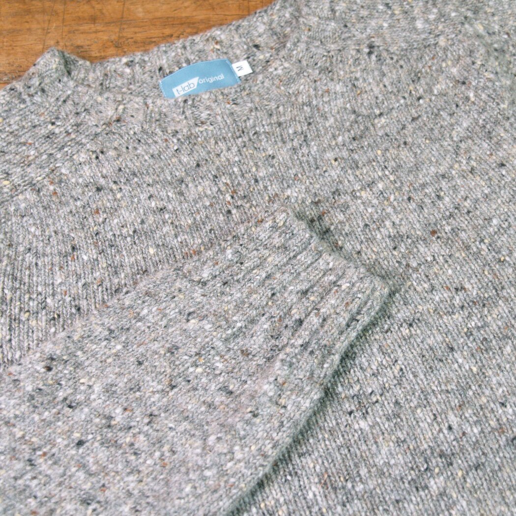 T-lab Coll Granite mens knitwear grey T-lab Coll Granite mens knitwear grey