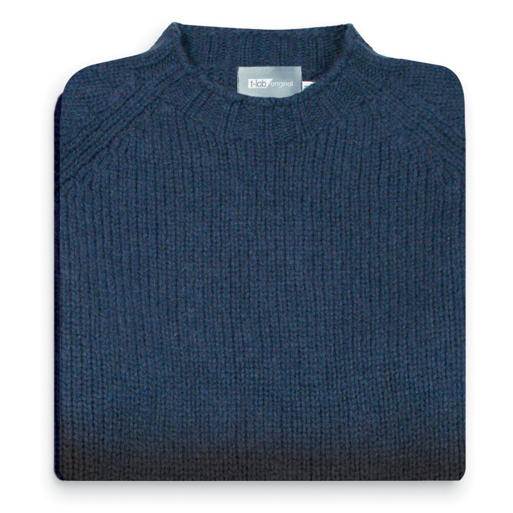 T-lab Coll Navy mens knitwear T-lab Coll Navy mens knitwear