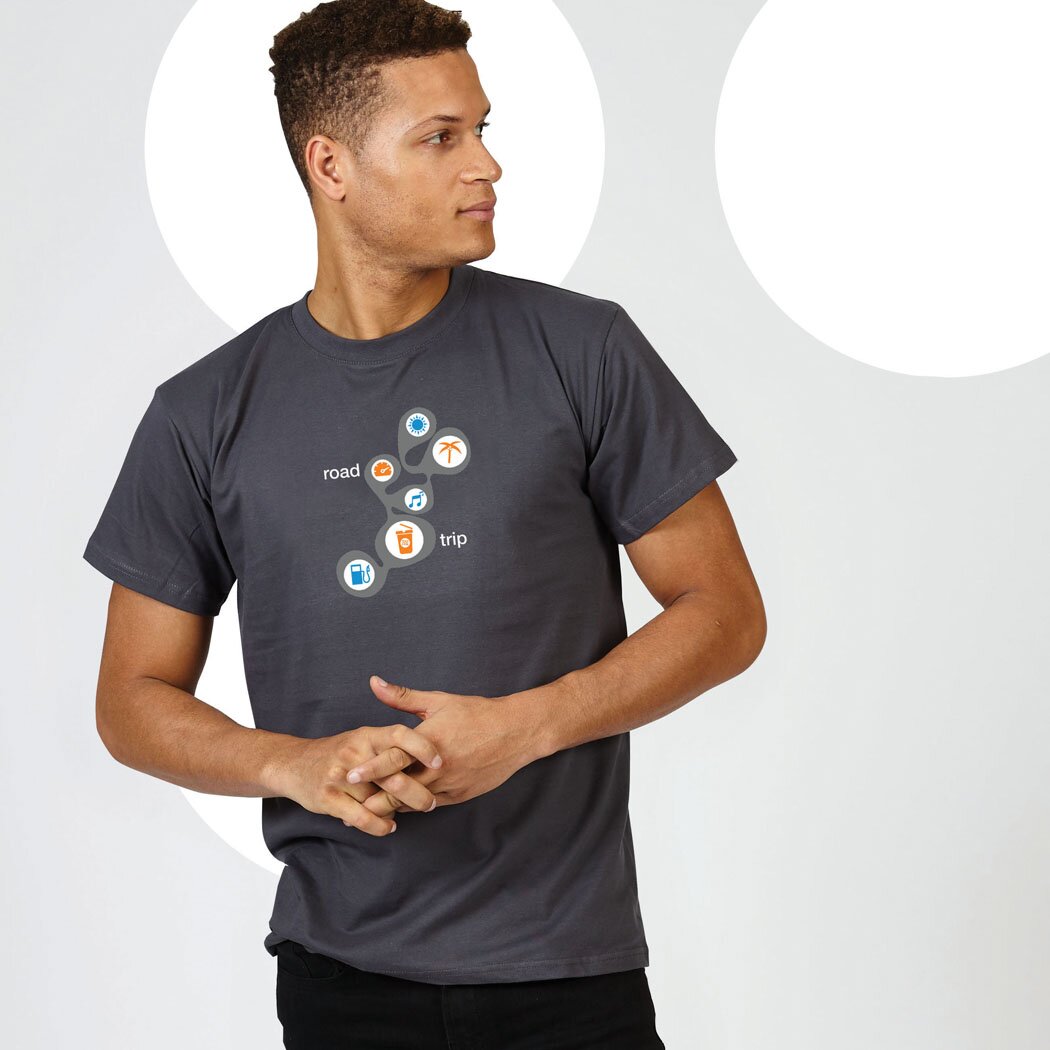 T-lab RoadTrip 1 mens t-shirt model T-lab RoadTrip 1 mens t-shirt model