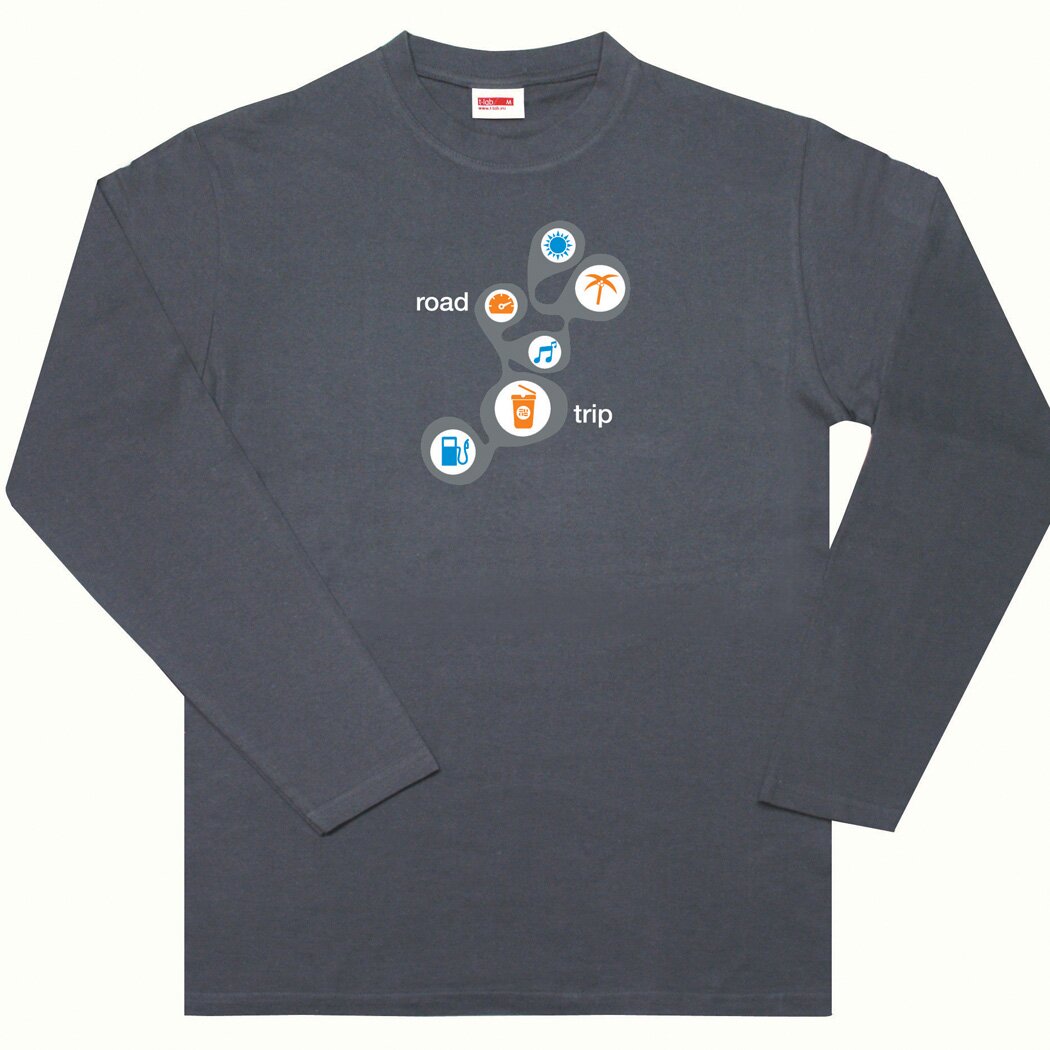 T-lab Roadtrip 1 mens t-shirt grey T-lab Roadtrip 1 mens t-shirt grey
