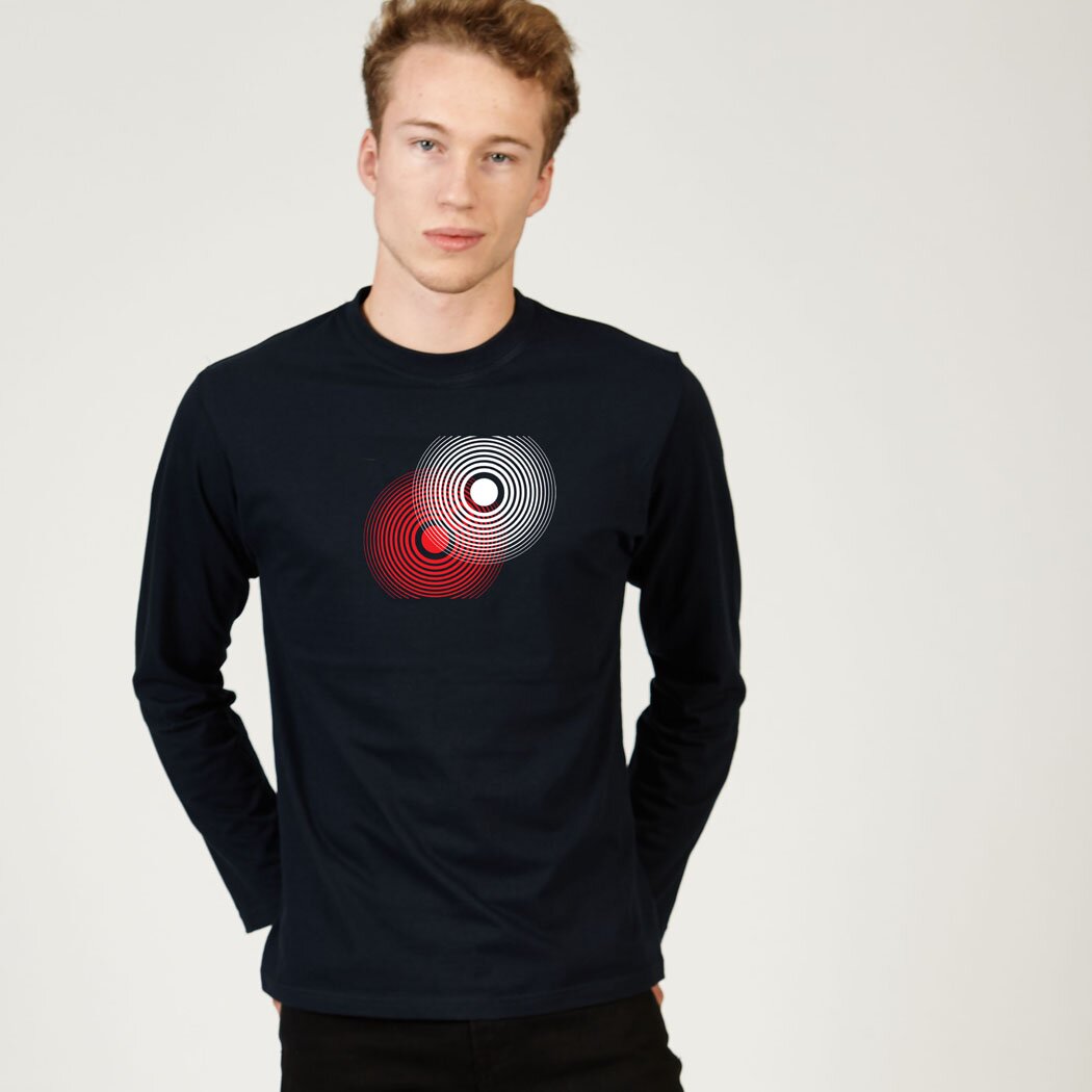 T-Lab Night Run Mens long-sleeve t-shirt model T-lab Night Run mens t-shirt full