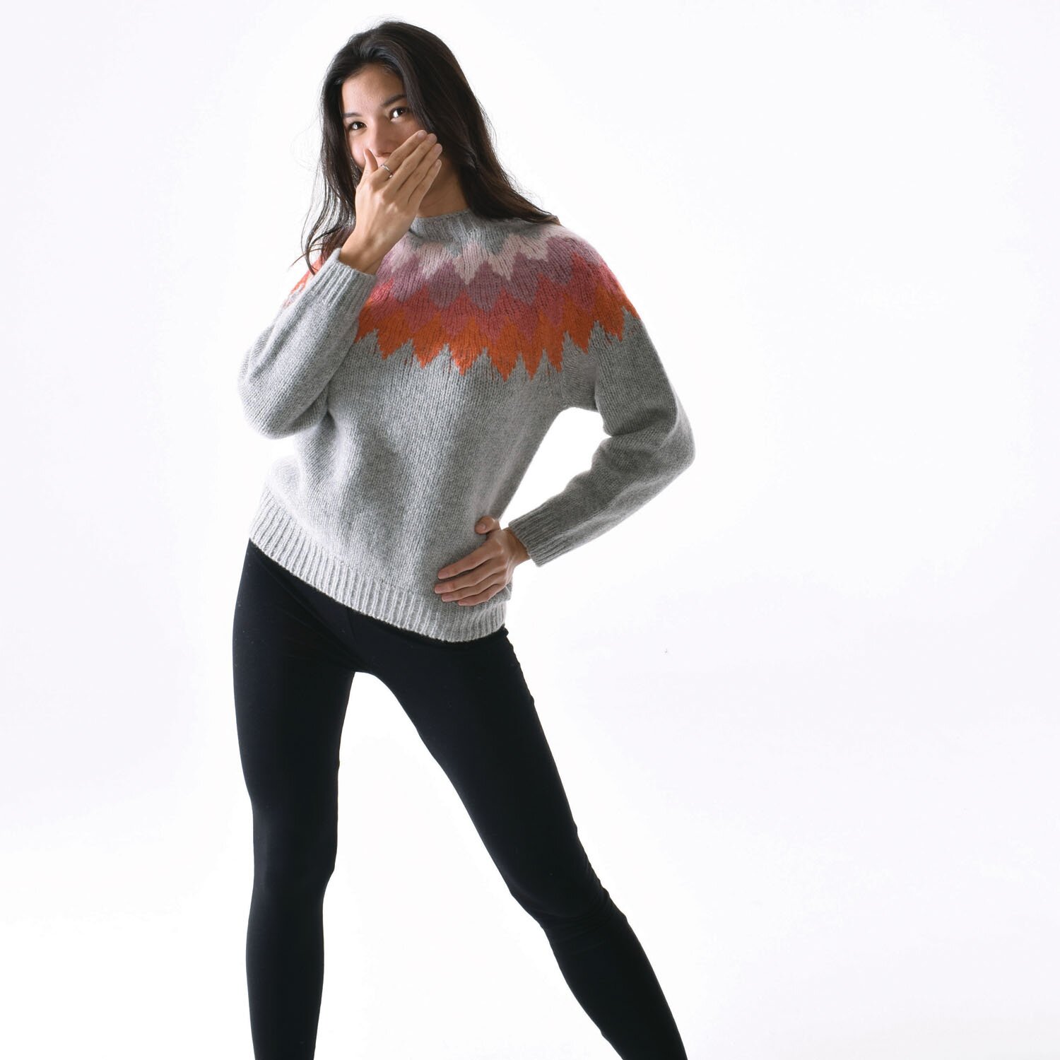 T-lab Aosta womens knitwear pose T-lab Aosta womens knitwear pose