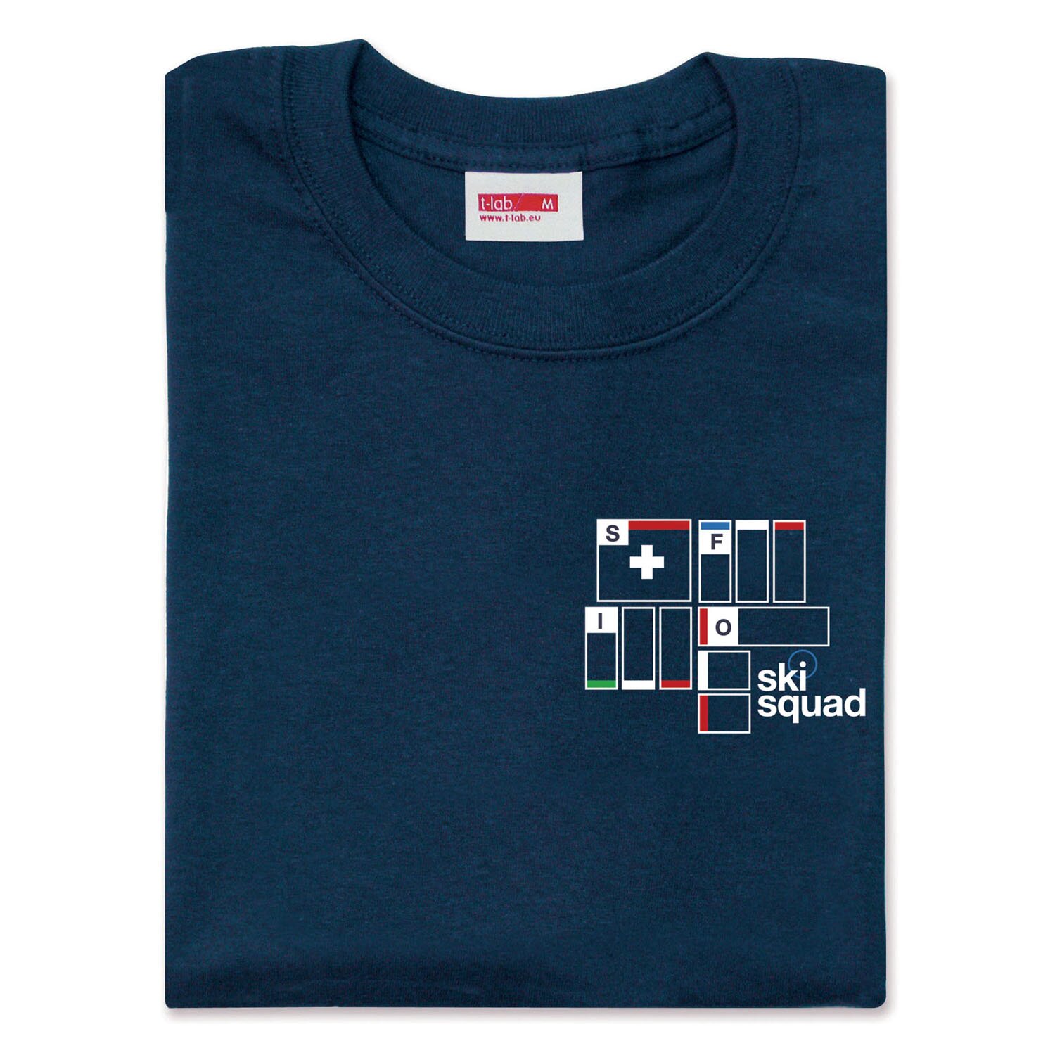 T-lab Ski Squad mens t-shirt folded T-lab Ski Squad mens t-shirt folded