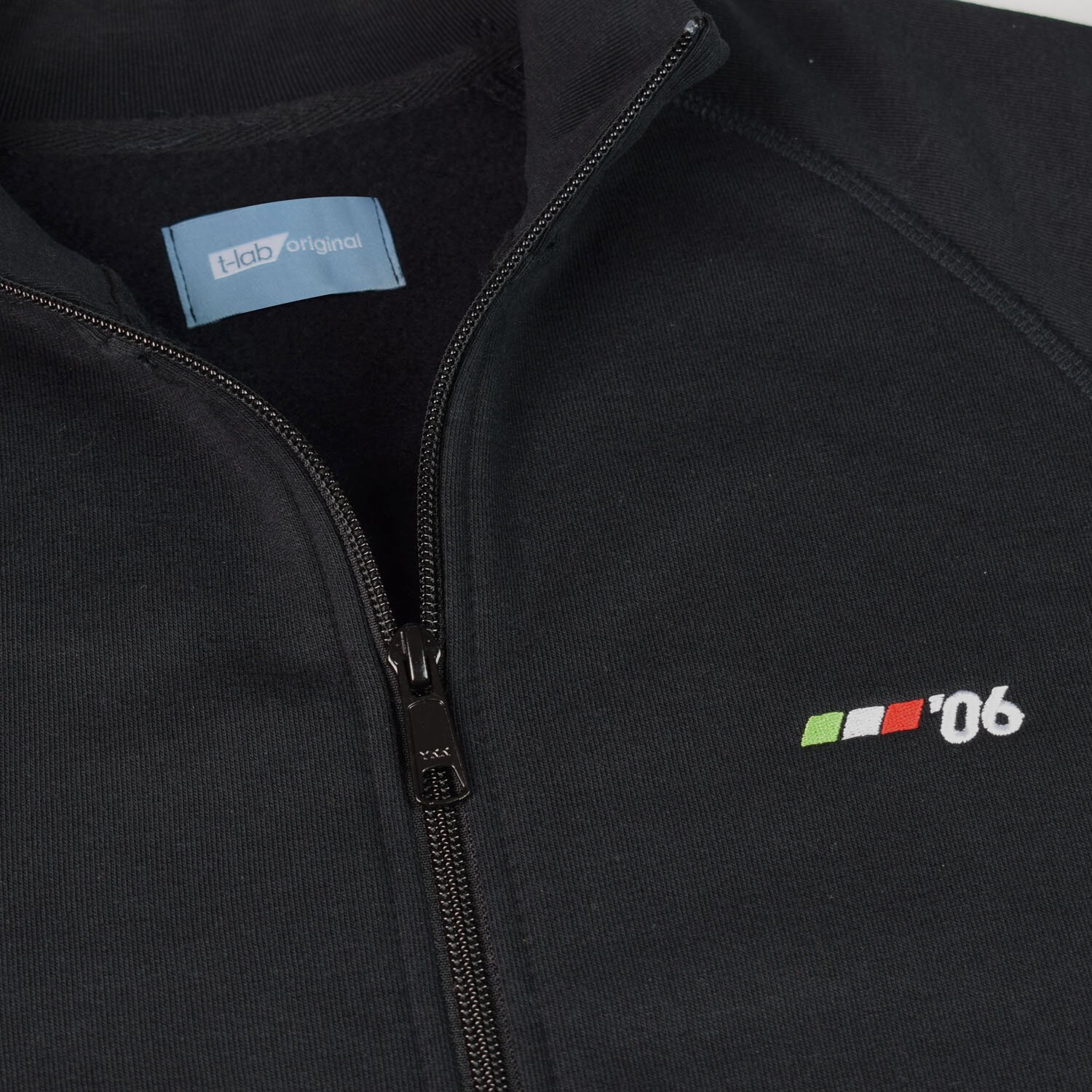 T-lab Torino '06 zipped mens sweatshirt detail2 T-lab Torino '06 zipped sweat detail