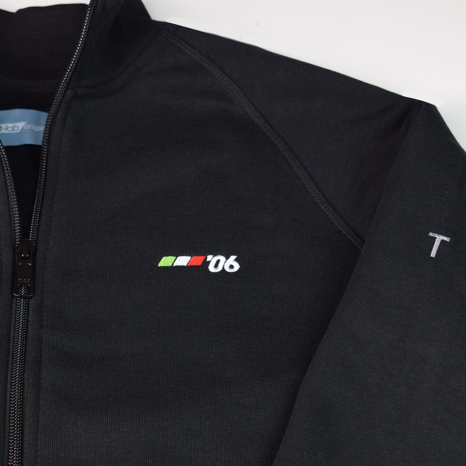 T-lab Torino '06 zipped sweat detail T-lab Torino '06 zipped sweat detail