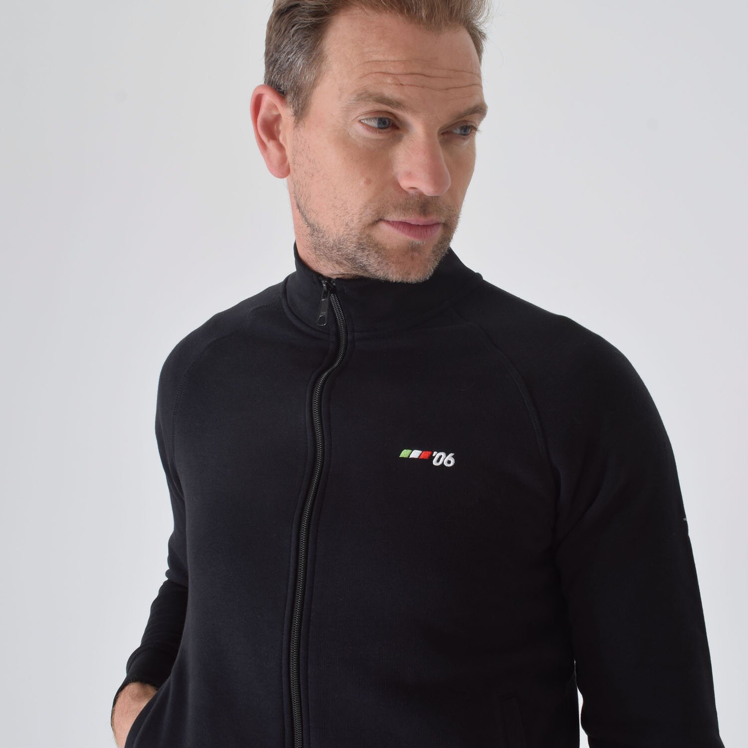 T-lab-Torino'06-black-zipped-fleece-model2 T-lab-RainRider-mens-longsleeve-t-shirt