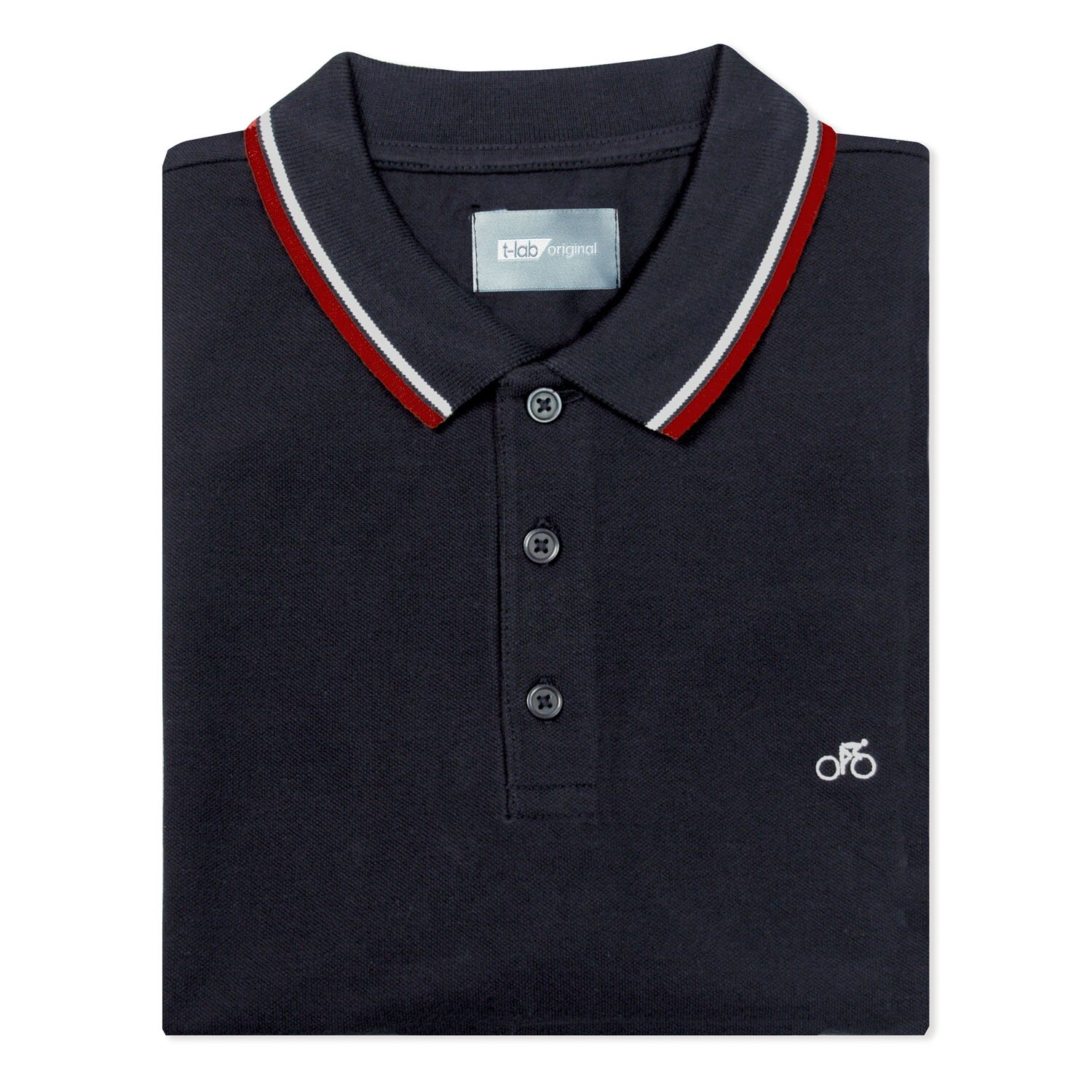 T-lab VeloPolo men's polo black T-lab VeloPolo men's polo black
