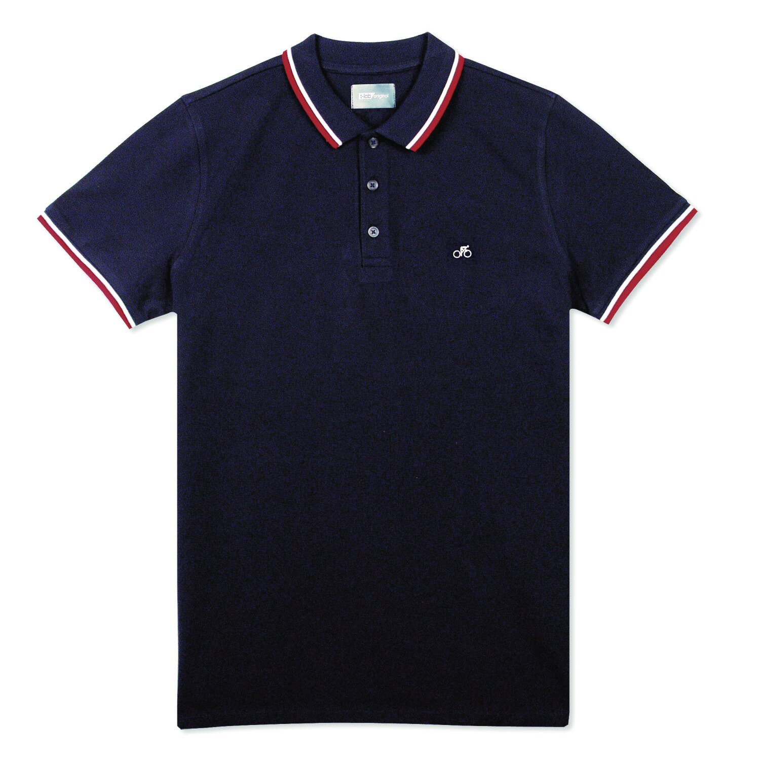 T-lab VeloPolo men's polo black T-lab VeloPolo men's polo black