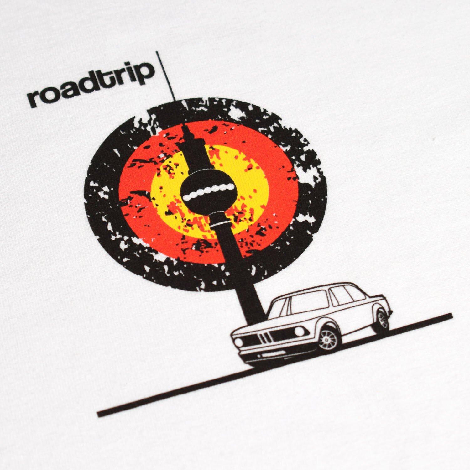 T-lab Roadtrip Berlin mens car t-shirt chest T-lab Roadtrip Berlin mens car t-shirt chest