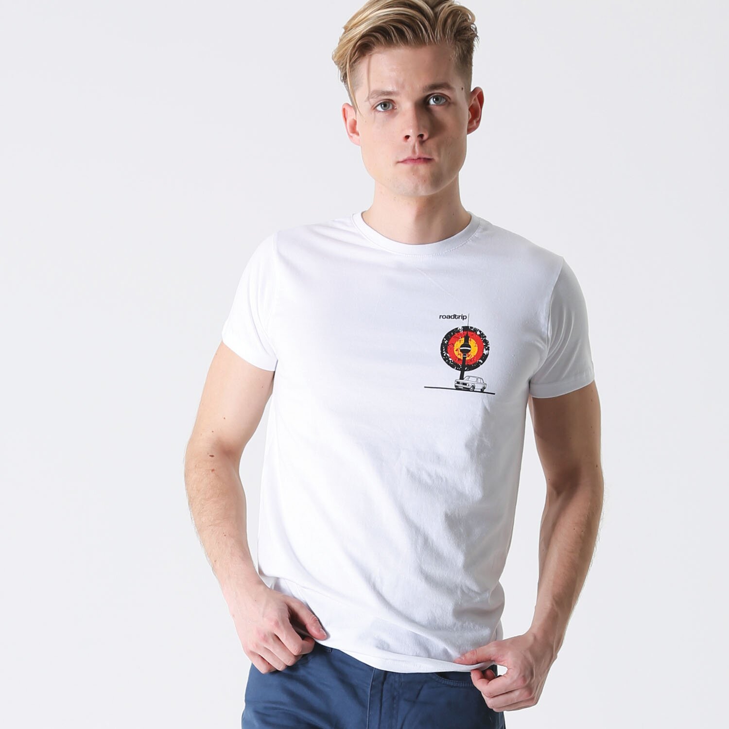 T-lab Roadtrip Berlin mens car t-shirt model2