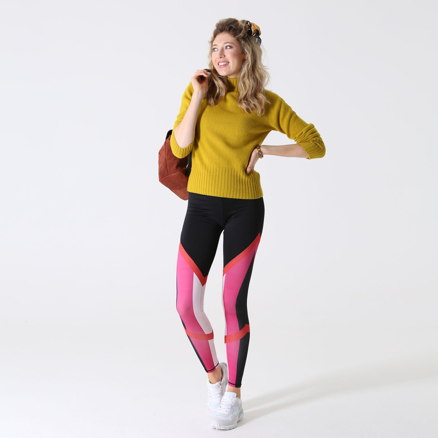 T-lab Skye womens knitwear saffron down2 T-lab Skye womens knitwear saffron