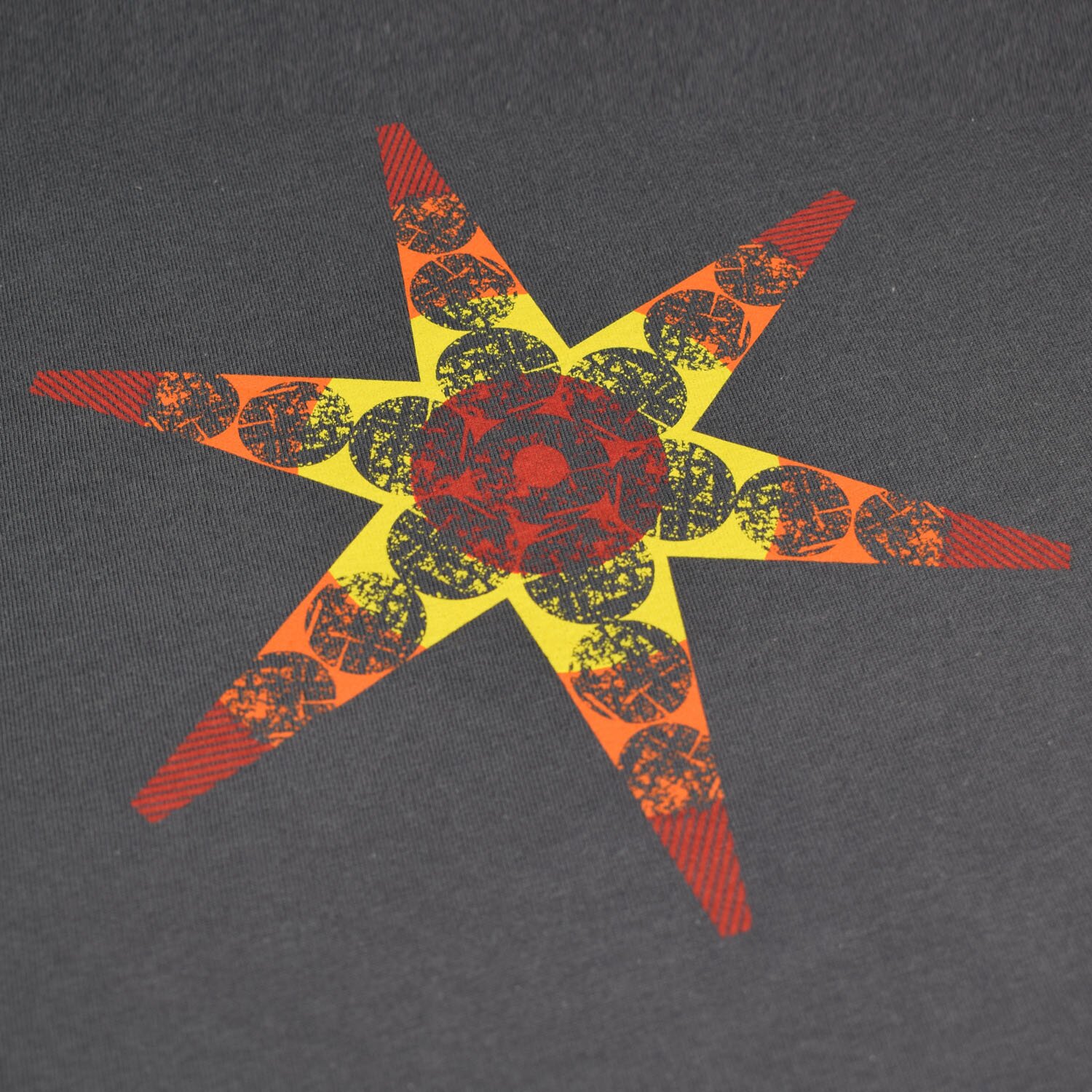 T-lab BBQ Star mens t-shirt grey chest T-lab-BBQ-Star-mens-t-shirt-grey-