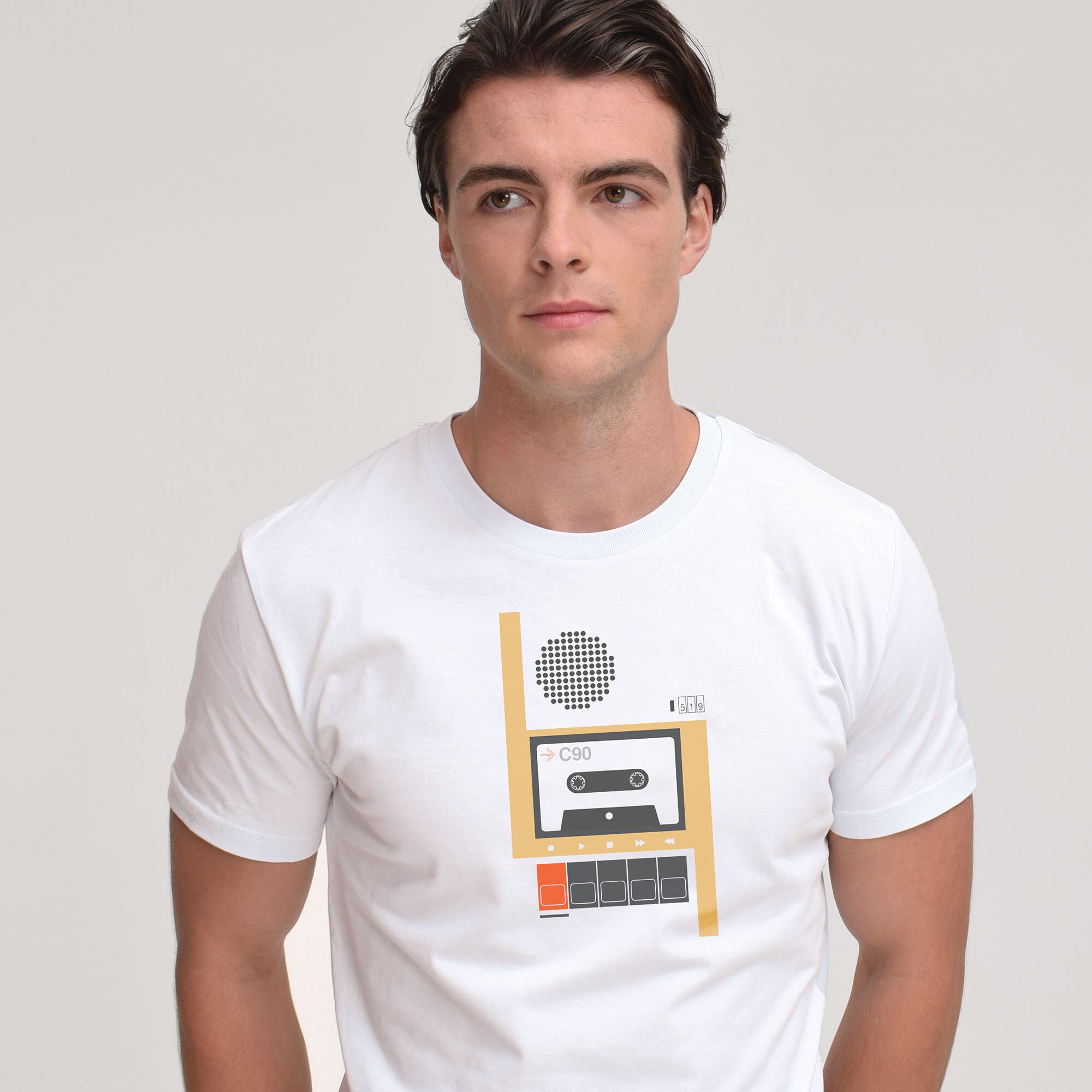 T-lab-C90-mens-t-shirt-white-model2
