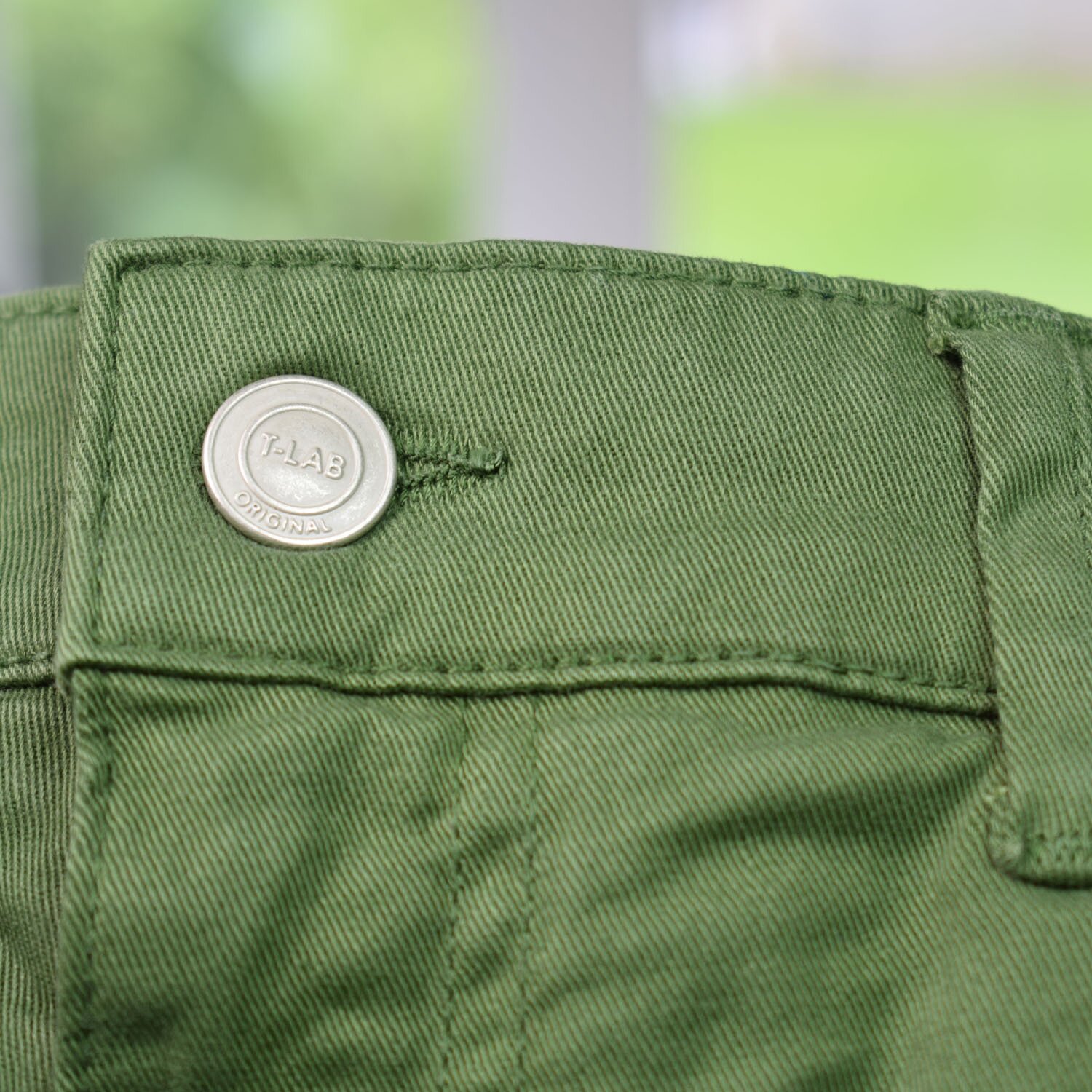 T-lab Faro mens jeans olive button T-lab-Faro-mens-jeans-olive