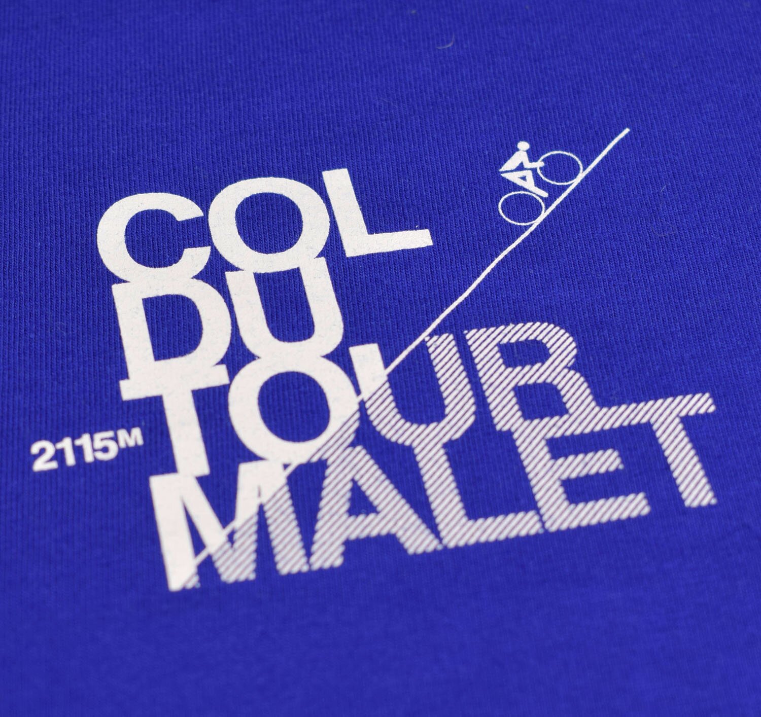 T-lab Tourmalet mens t-shirt blue chest T-lab Tourmalet mens t-shirt blue chest