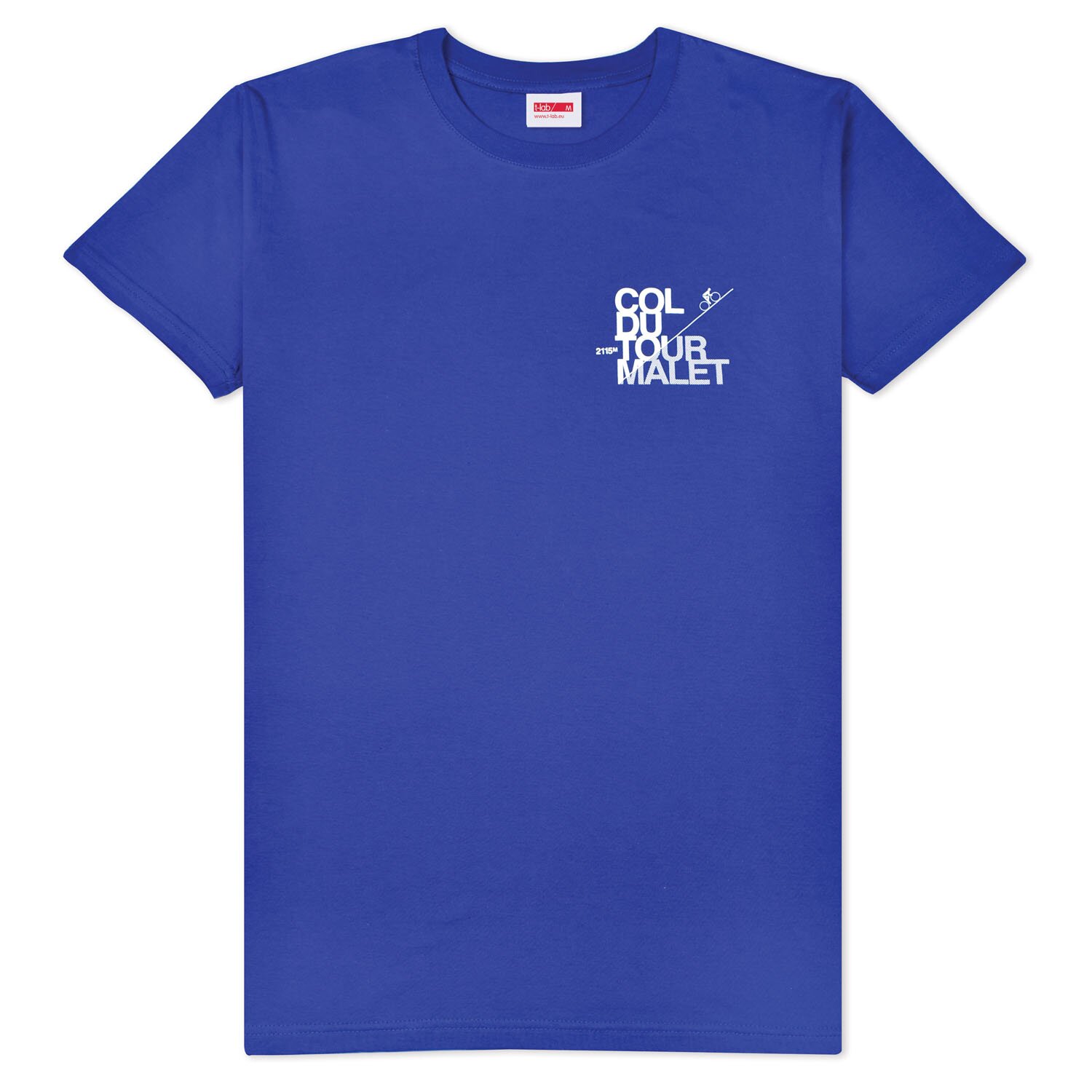 T-lab Tourmalet mens t-shirt blue full T-lab Tourmalet mens t-shirt blue full