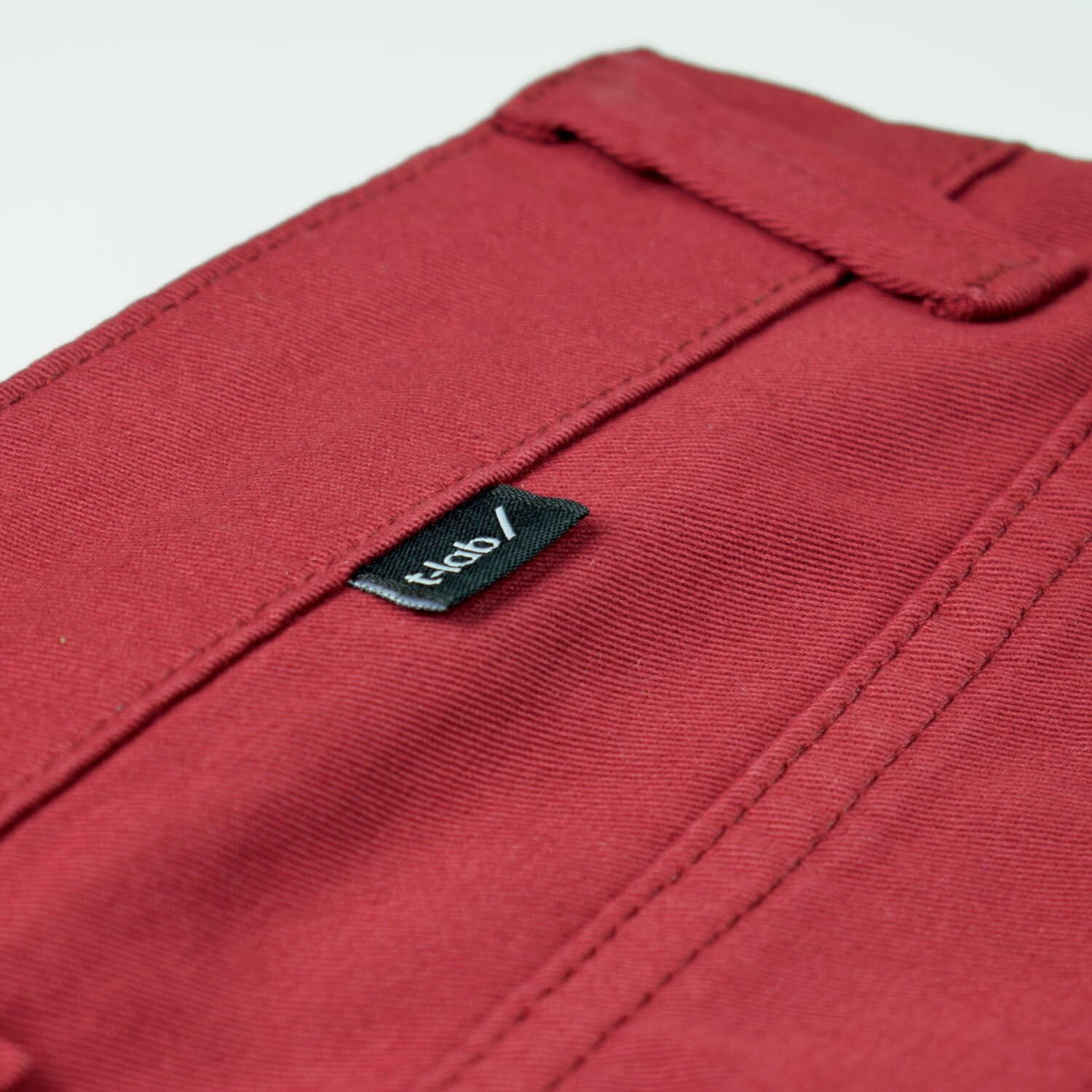 T-lab mens shorts burgundy tab