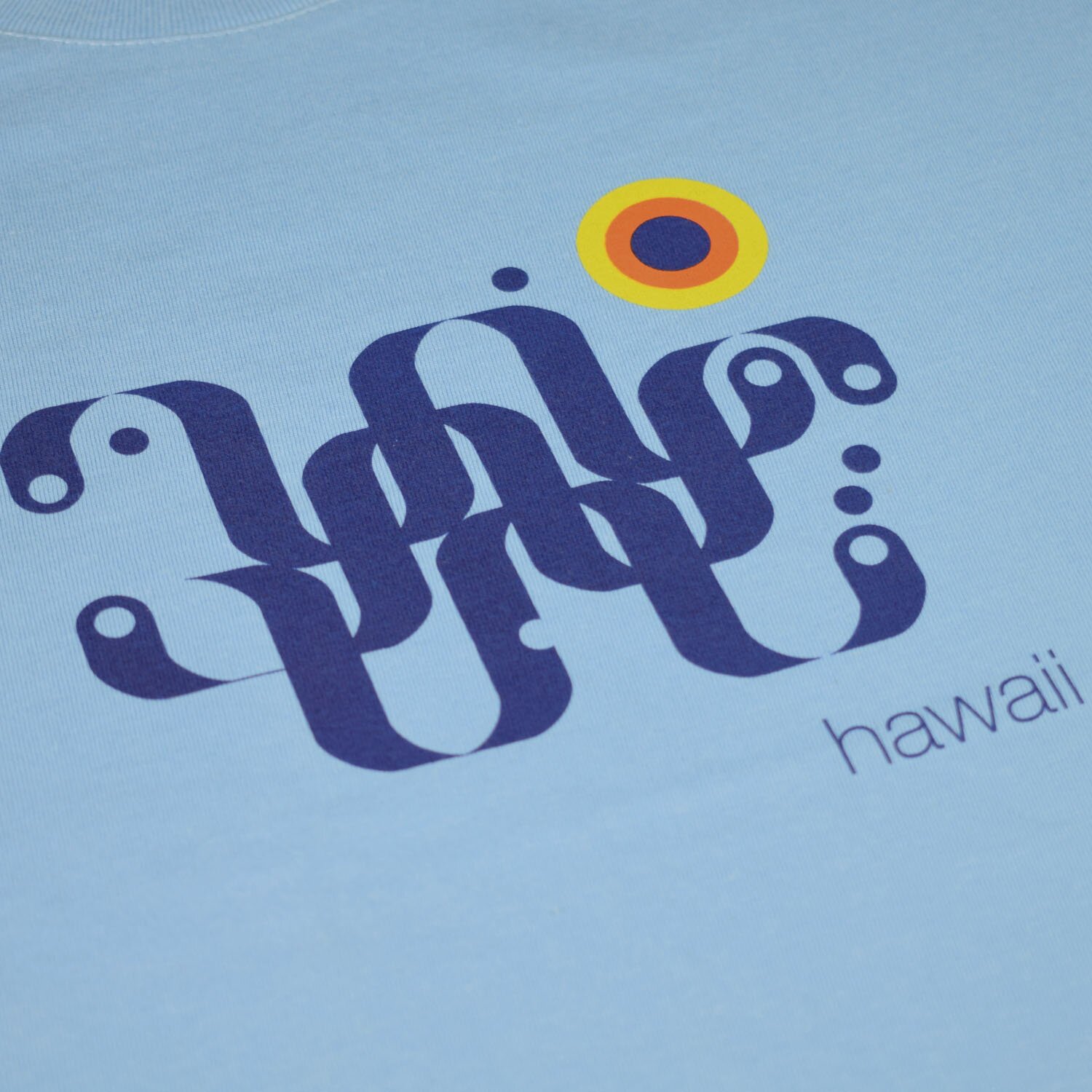 T-lab Hawaii mens t-shirt blue chest T-lab-Hawaii-mens-t-shirt-blue