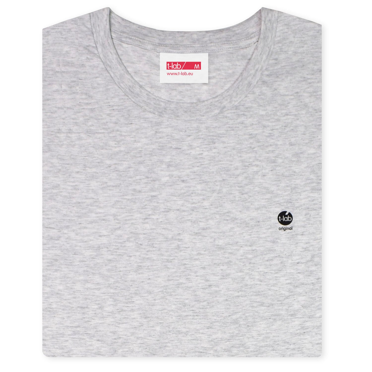 T-lab-MiO-mens-organic-t-shirt-heather-grey-fold T-lab-MiO-mens-organic-t-shirt-heather-grey