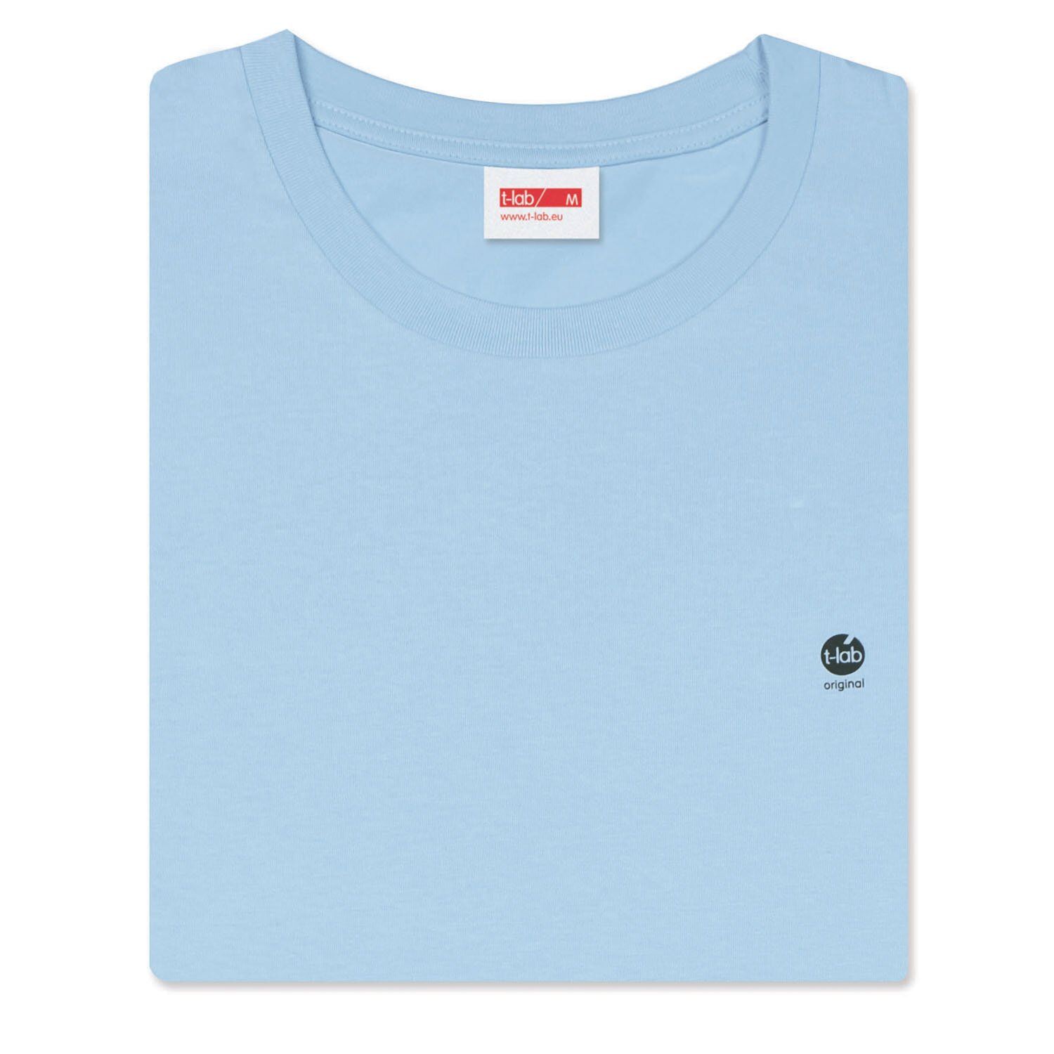 T-lab MiO mens organic t-shirt sky blue fold2 T-lab-MiO-mens-organic-t-shirt-sky-blue