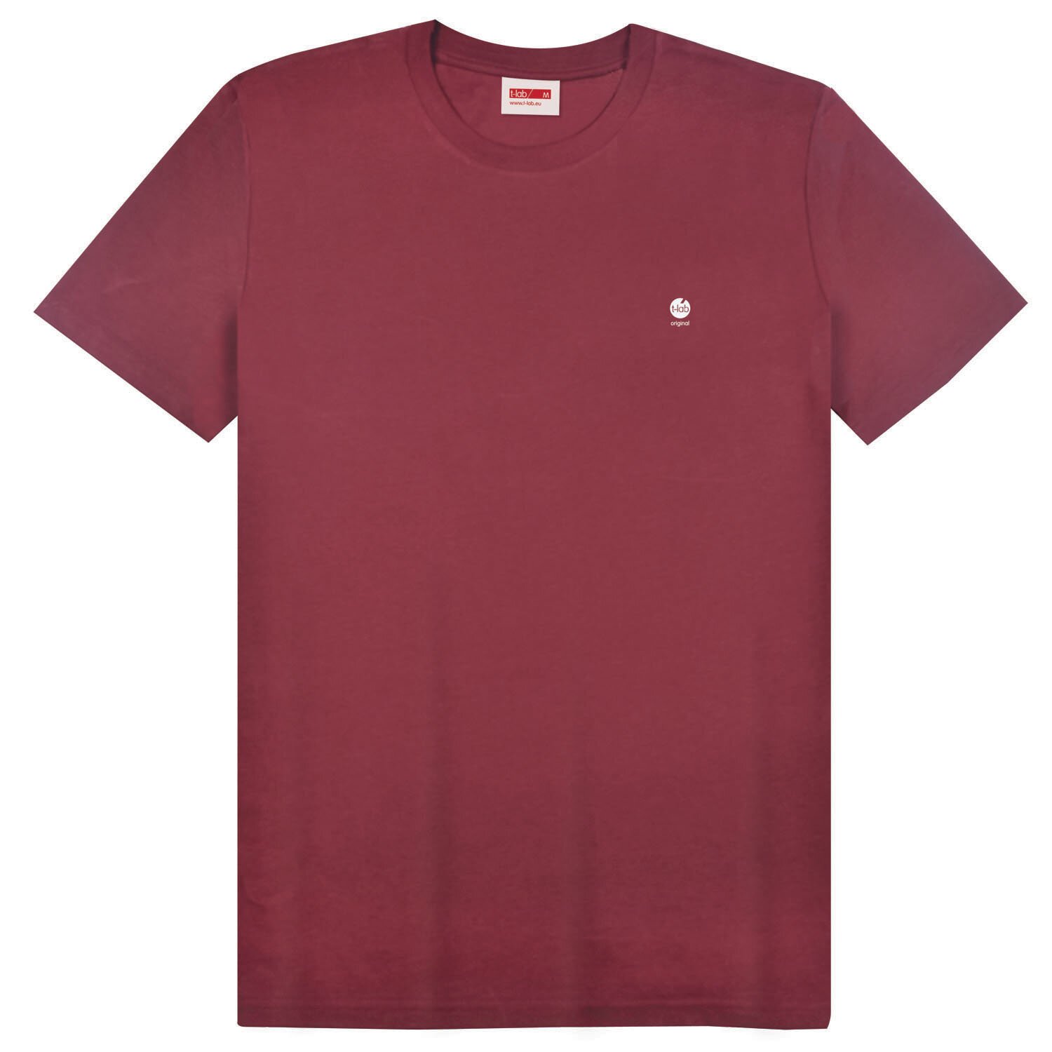 T-lab-Mio-mens-organic-t-shirt-burgundy