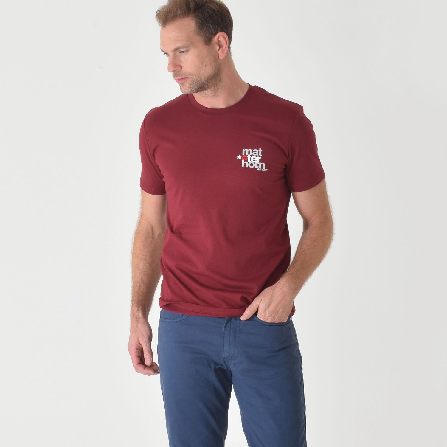 T-lab-Matterhorn-ski-t-shirt-burgundy-model2 T-lab-Matterhorn-ski-t-shirt-burgundy