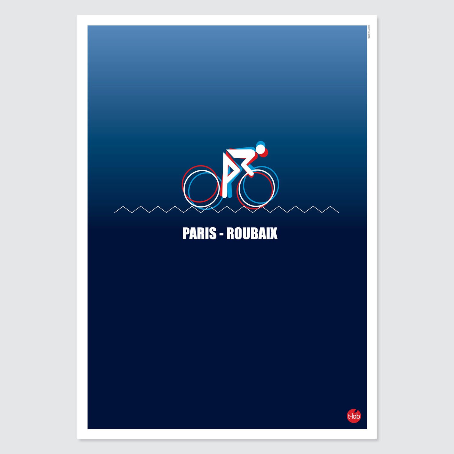 T-lab-Paris-Roubaix-A3-cycling-poster-unframed T-lab-Paris-Roubaix-A3-cycling-poster-unframed