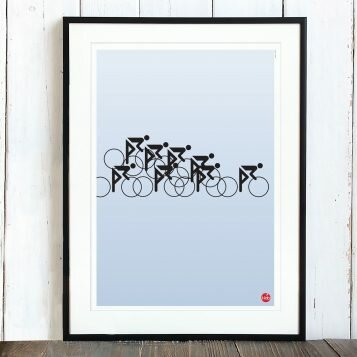 T-lab-Peloton-A3-cycling-poster-framed