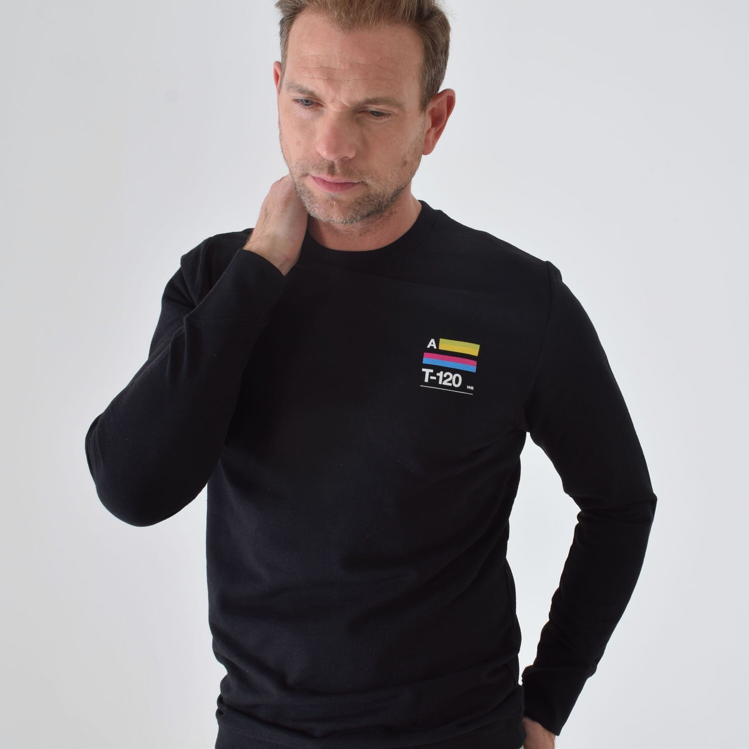 T-lab-T-120-mens-sweatshirt-charcoal-model2 T-120-mens-sweatshirt-charcoal