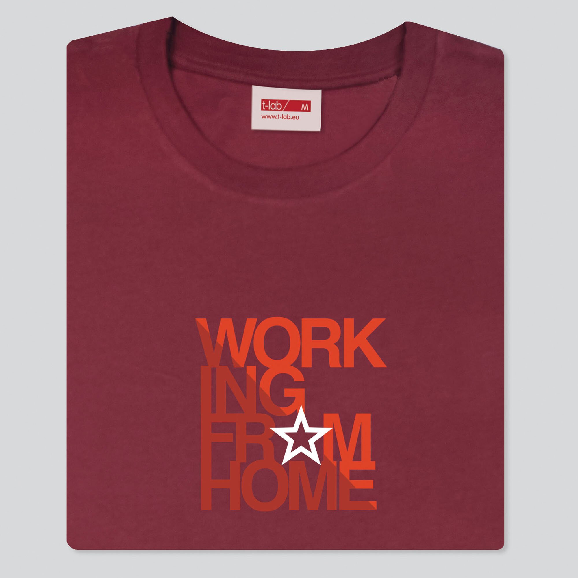 T-lab-WFH-mens-t-shirt-burgundy-red T-lab-WFH-mens-t-shirt-burgundy-red