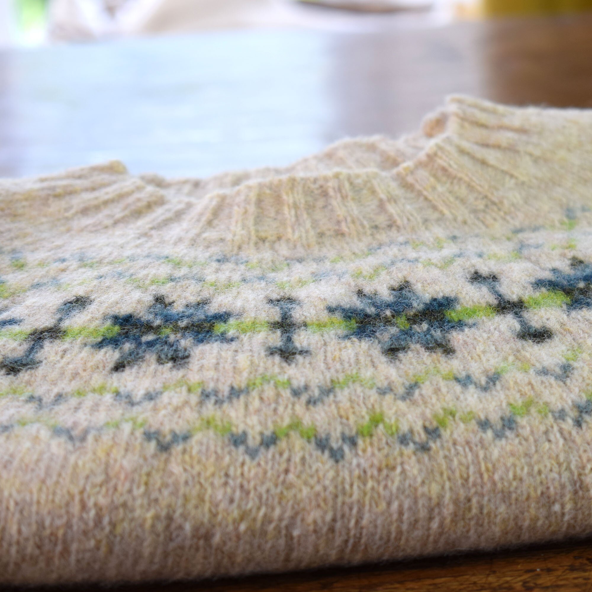 Tlab-Carron-TTusk-Natural-White-womens-fairisle-Scottish-sweater-close