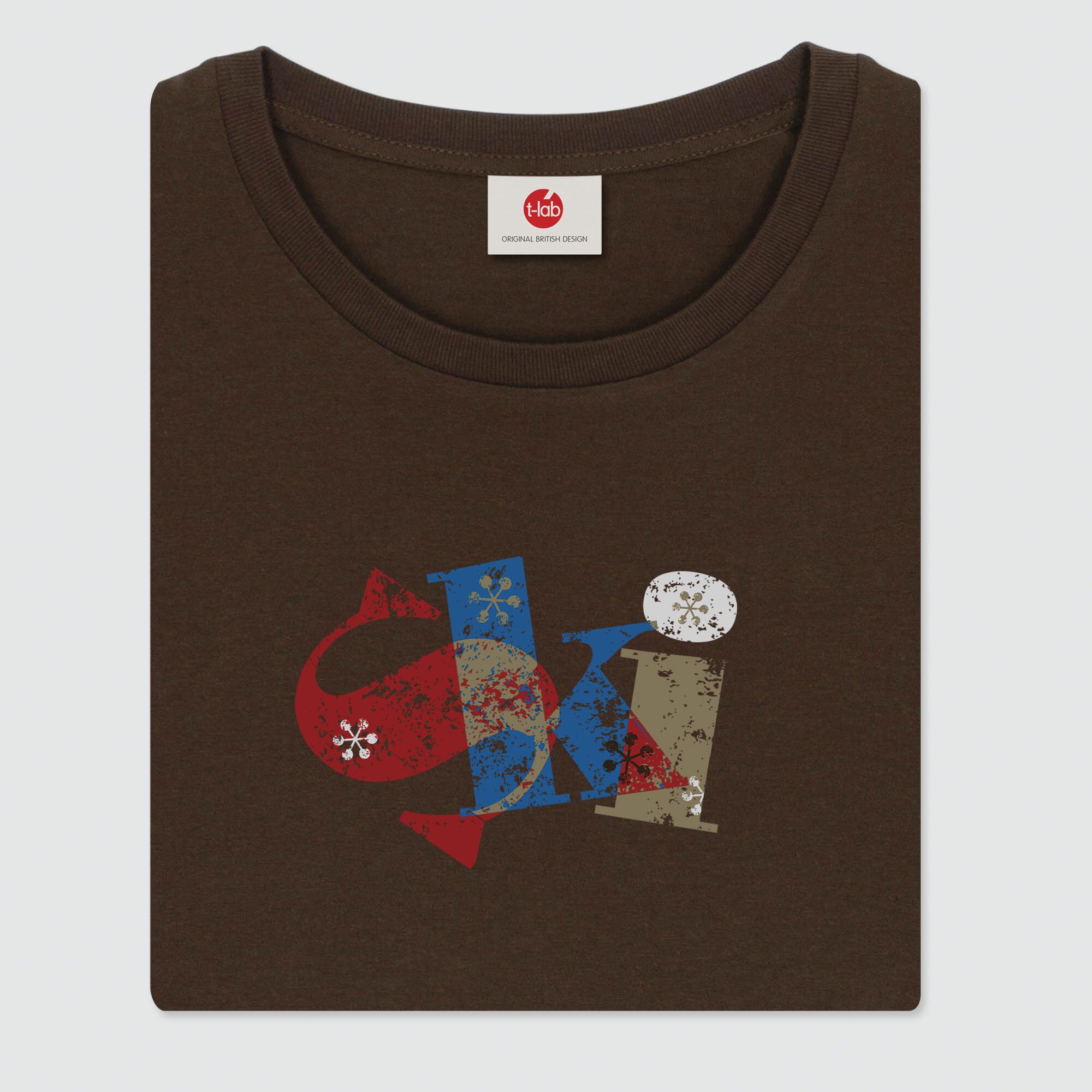 T-Lab-Skidance-Chocolate-brown-mens-ski-t-shirt-fold
