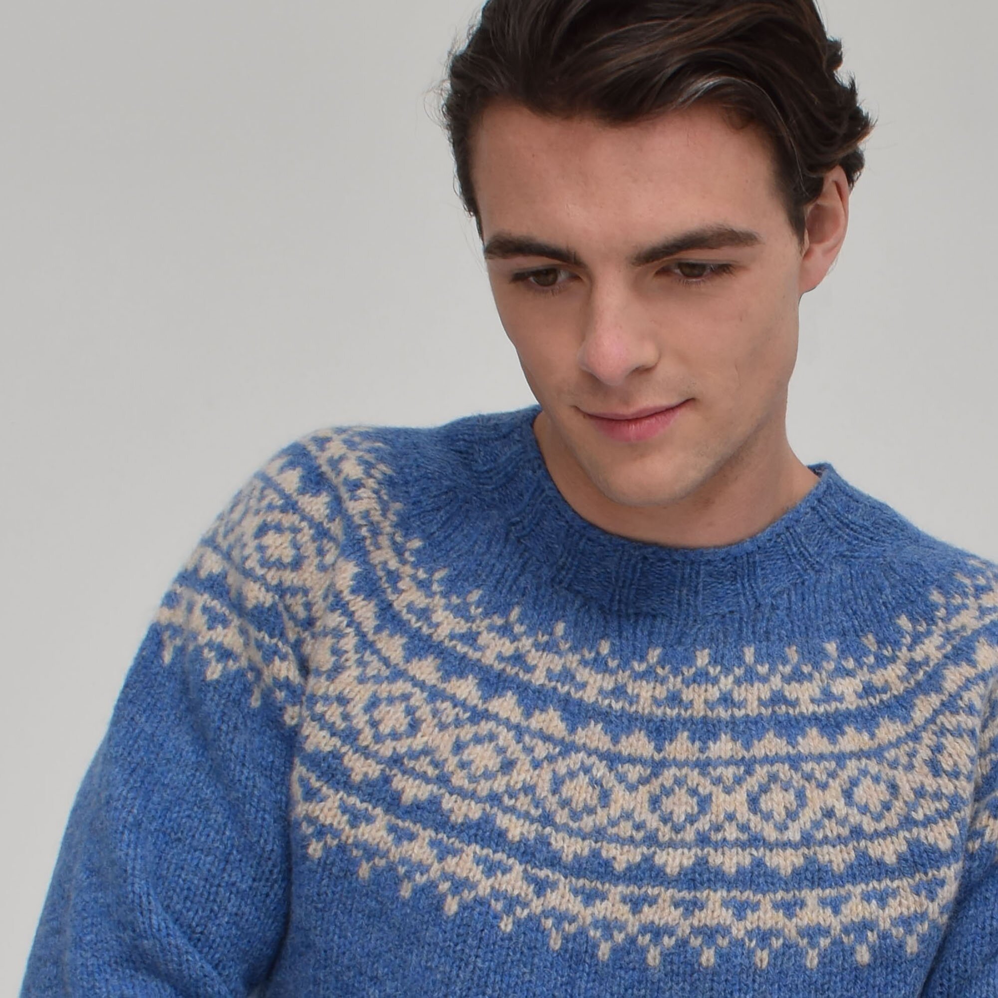 T-lab-Allaster-mens-fair-isle-sweater-model3