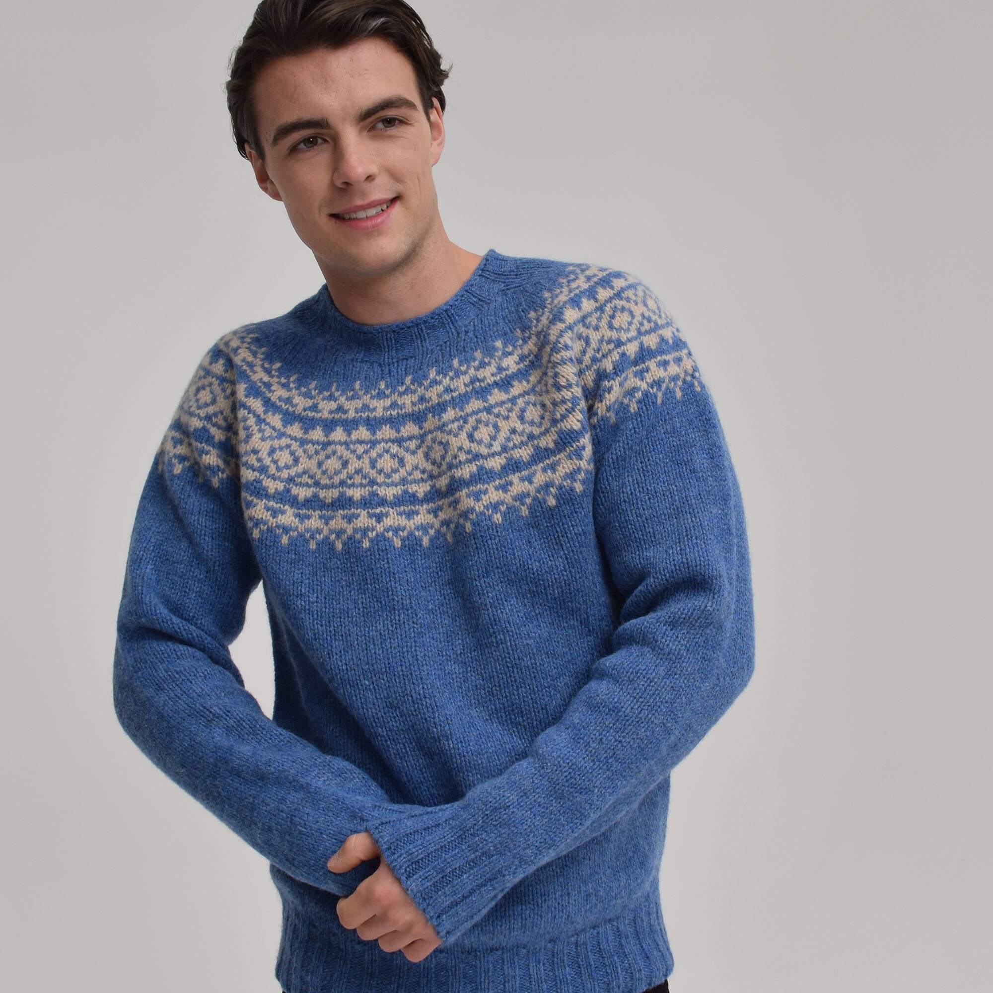 T-lab-Allaster-mens-fair-isle-sweater-model6