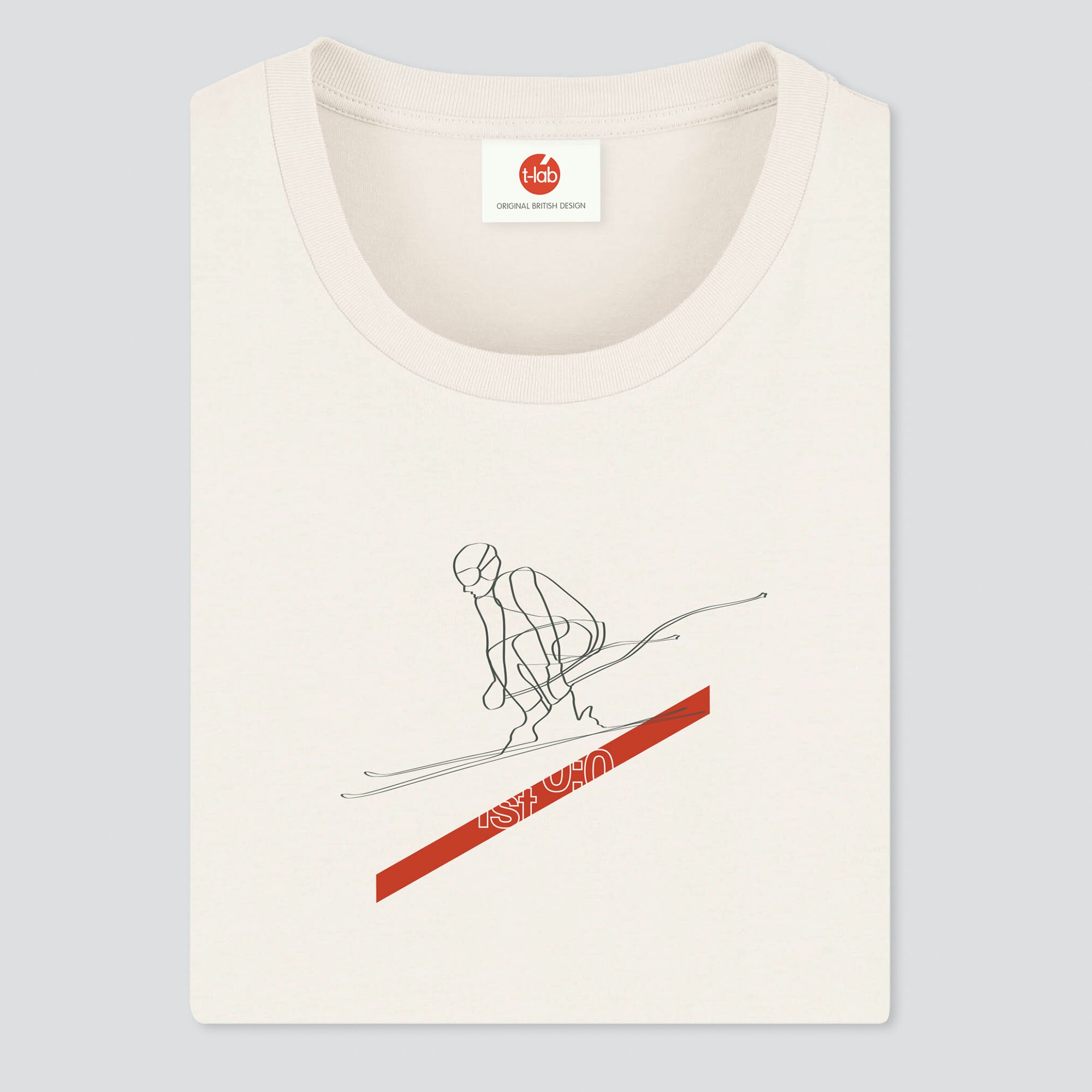 T-lab-Ski-Funday-mens-ski-t-shirt-natural-white-fold3