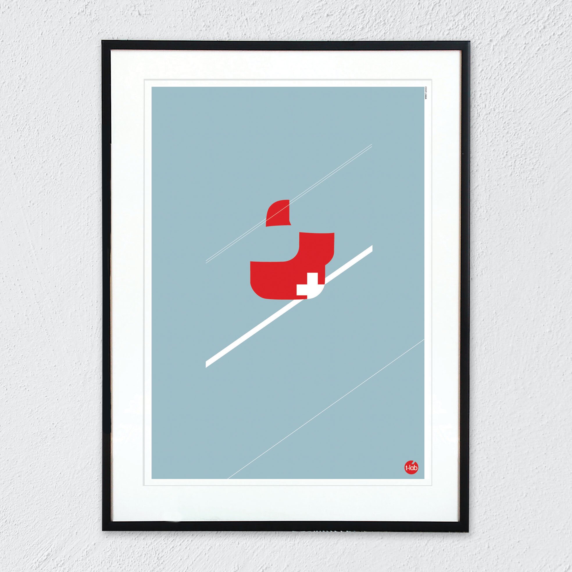 T-lab-Telecabine ski print